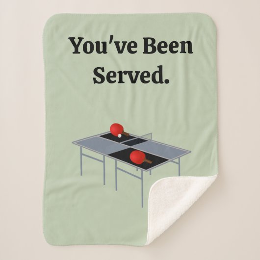 Grappige Ping Pong, Sherpa Deken (Voorkant)