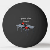 Grappige Ping Pong tafel serveerde ontwerp, Pingpongbal (Voorkant)