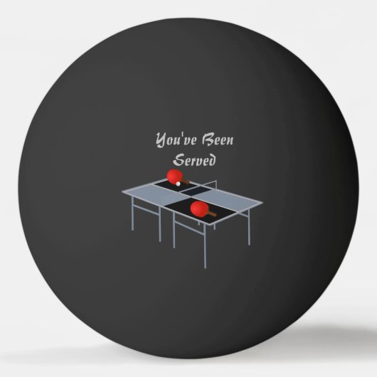 Grappige Ping Pong tafel serveerde ontwerp, Pingpongbal (Voorkant)