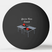 Grappige Ping Pong tafel serveerde ontwerp, Pingpongbal (Achterkant)