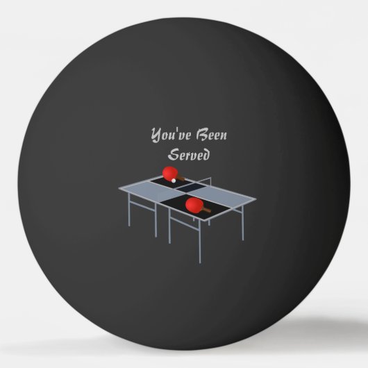 Grappige Ping Pong tafel serveerde ontwerp, Pingpongbal (Achterkant)