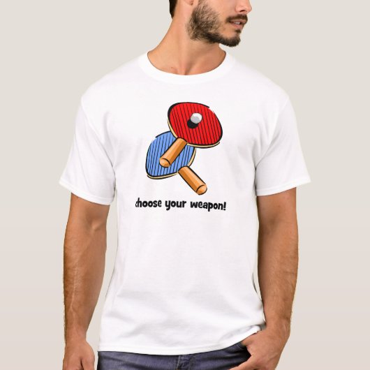 grappige pingpong t-shirt (Voorkant)