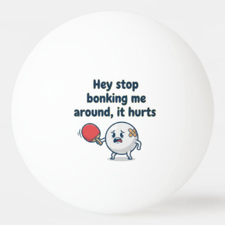 Grappige pingpong / tafeltennisbal - Cadeau Pingpongbal