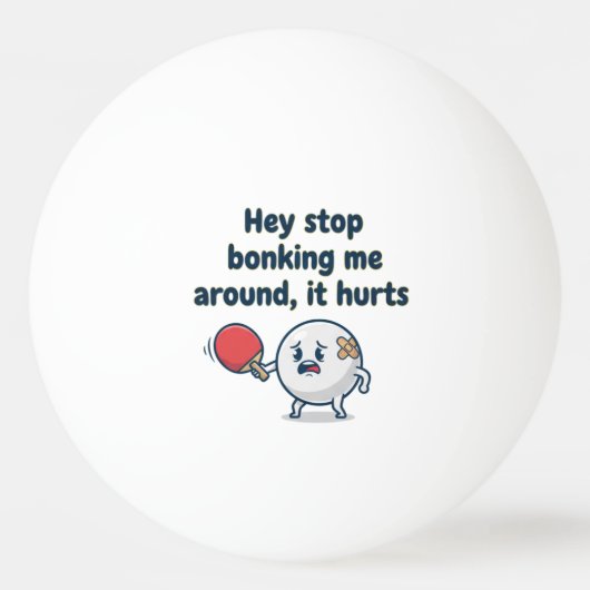 Grappige pingpong / tafeltennisbal - Cadeau Pingpongbal (Voorkant)