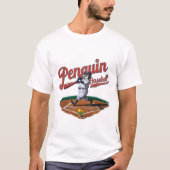 Grappige Pinguïn Baseball T-shirt (Voorkant)