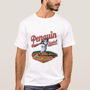 Grappige Pinguïn Baseball T-shirt