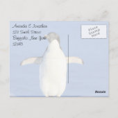 Grappige Pinguïn Bedankt Briefkaart (Achterkant)