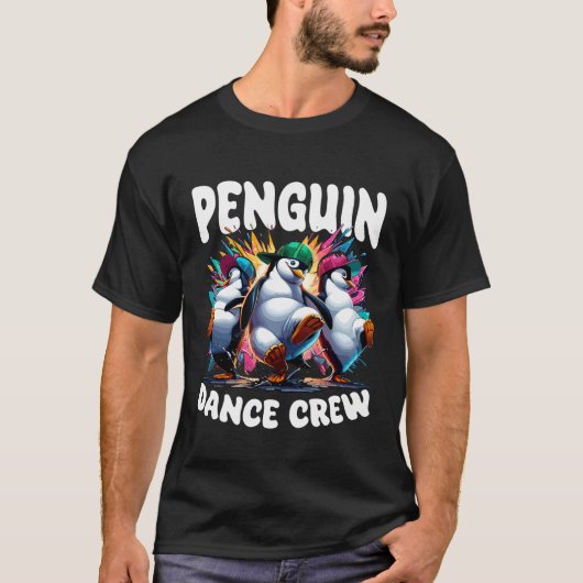 Grappige Pinguïn Breakdancing Break Danser Breakda T-shirt (Voorkant)
