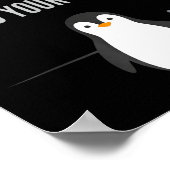 Grappige pinguïn citaat onafhankelijke denker arct poster (Hoek)