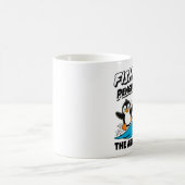 Grappige pinguïn en kiwi koffiemok (Center)