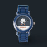 grappige pinguïn-gepersonaliseerde kinderen horloge<br><div class="desc">grappige pinguïn op maat gemaakt door het ontwerp van kinderen</div>
