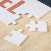 grappige pinguïn-gepersonaliseerde kinderen legpuzzel (Zijkant)