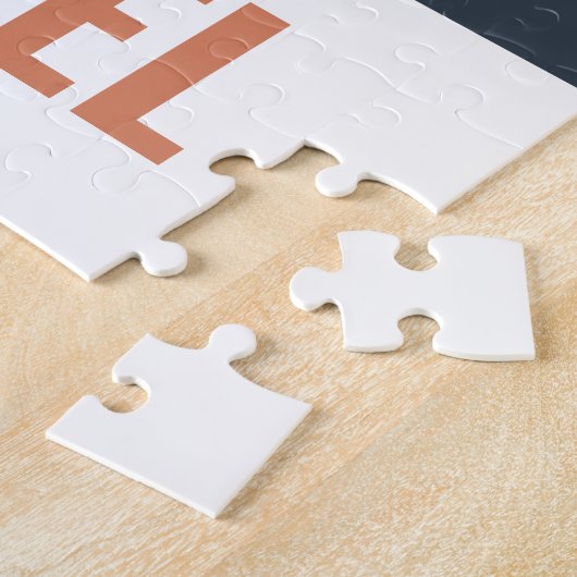 grappige pinguïn-gepersonaliseerde kinderen legpuzzel (Zijkant)