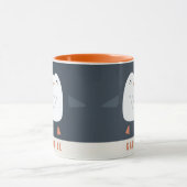 grappige pinguïn gepersonaliseerde kinderen mok (Midden)