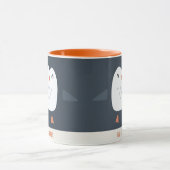 grappige pinguïn gepersonaliseerde kinderen mok (Midden)