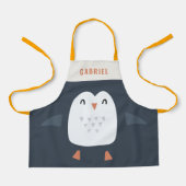 grappige pinguïn gepersonaliseerde kinderen schort (Voorkant)