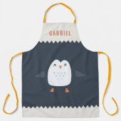 grappige pinguïn gepersonaliseerde kinderen schort (Voorkant)