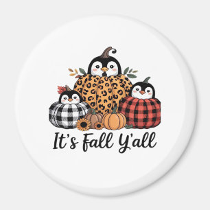 Grappige Pinguïn Het is Herfst Jongens Thanksgivin Magneet