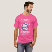 Grappige pinguïn, ik hou gewoon van pinguïns t-shirt (Voorkant volledig)