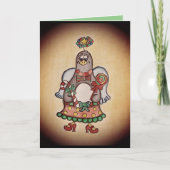 Grappige Pinguïn Kerstkaart Kaart (Voorkant)