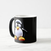 Grappige pinguïn koffie magische mok (Voorkant links)