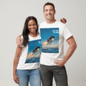 Grappige Pinguïn met een Jetpack T-shirt (Unisex)
