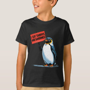 Grappige pinguïn tarief woordspeling ik eet tariev t-shirt