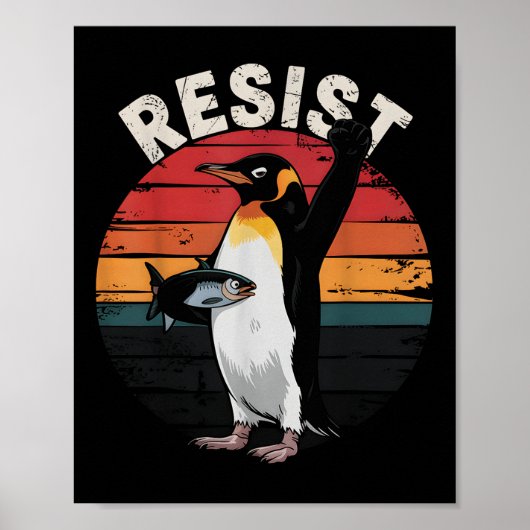 Grappige pinguïn verzet zich tegen Humor Poster (Voorkant)