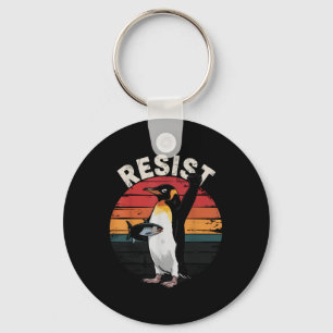 Grappige pinguïn verzet zich tegen Humor Sleutelhanger