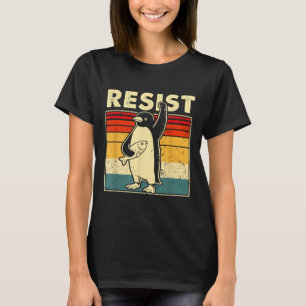 Grappige pinguïn verzet zich tegen koele pinguïns t-shirt