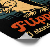 Grappige pinguïn verzet zich tegen pinguïns protes poster (Hoek)