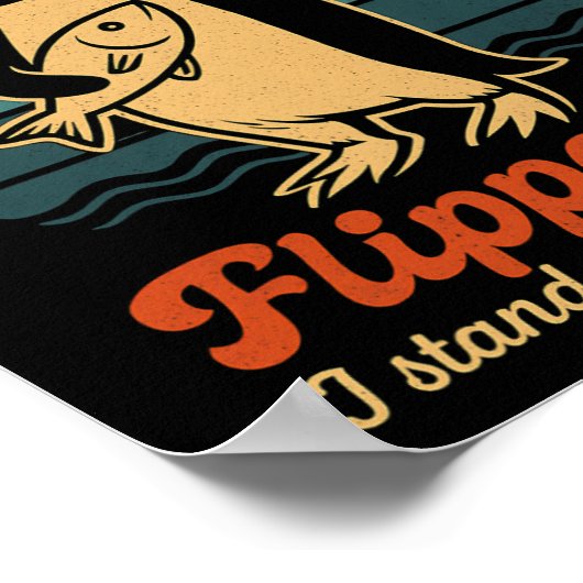 Grappige pinguïn verzet zich tegen pinguïns protes poster (Hoek)