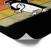 Grappige pinguïn verzet zich tegen pinguïns protes poster (Hoek)