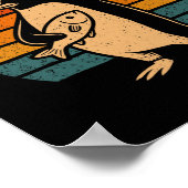 Grappige pinguïn verzet zich tegen pinguïns protes poster (Hoek)