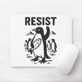 Grappige pinguïn weerstaan  ontwerp muismat (Met muis)