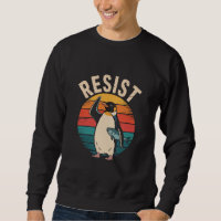 Grappige Pinguïn Weerstaat Protest Tegen Tarieven