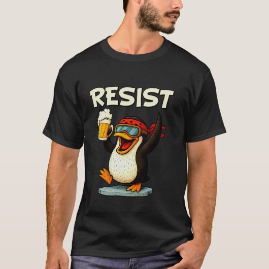 Grappige Pinguïn Weerstaat T-shirt (Voorkant)