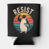 Grappige Pinguïn Weert Protest tegen Tarieven Blikjeskoeler (Voorkant)