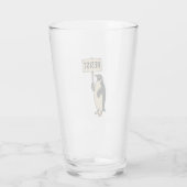 Grappige Pinguïn Weert Protest tegen Tarieven Glas (Achterkant)