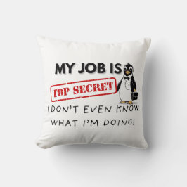 Grappige pinguïn-werk strijd kussen