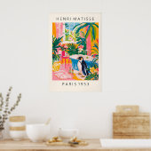 Grappige pinguïnposter, Dopamine decor, Roze Poster (Keuken)