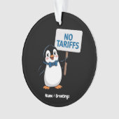 Grappige pinguïns GEEN TARIEVEN Belastingen Hilari Ornament (voorkant)