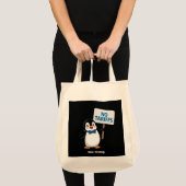 Grappige pinguïns GEEN TARIEVEN Belastingen Hilari Tote Bag (Voorkant (product))