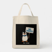 Grappige pinguïns GEEN TARIEVEN Belastingen Hilari Tote Bag (Achterkant)