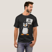 Grappige Pinguïns GEEN TARIEVEN Belastingen T-shirt (Voorkant volledig)
