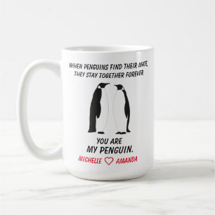 Grappige Pinguïns Mok, Cadeau voor haar of hem, Koffiemok