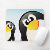 "Grappige pinguïns" Mousepad Muismat (Met muis)