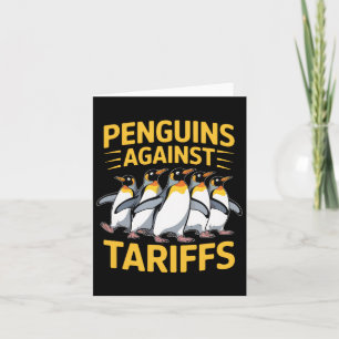 Grappige pinguïns tegen tarieven Bevrijdingsdag Vr Kaart