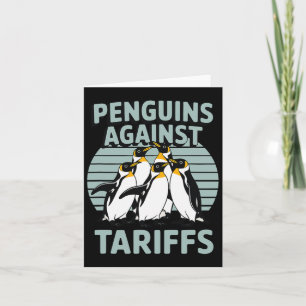 Grappige pinguïns tegen tarieven Bevrijdingsdag Vr Kaart