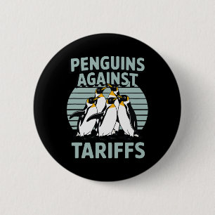 Grappige pinguïns tegen tarieven Bevrijdingsdag Vr Ronde Button 5,7 Cm